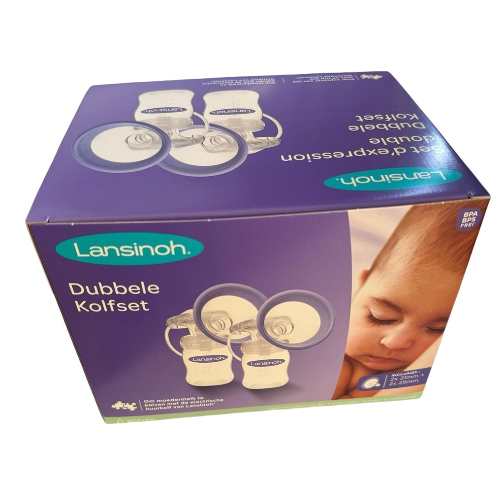 Lansinoh Dubbelzijdige afkolfset (voor Smartpump) - Maten 21mm en 25mm